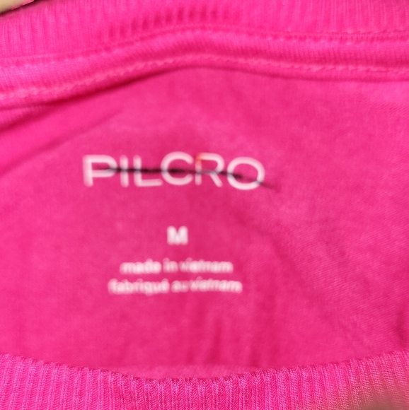 Anthropologie Pilcro Sequin Top Size Medium Pink (Raspberry) - Picture 7 of 10